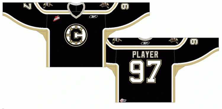 Customized Western Hockey League Chilliwack Bruins Ice Hockey Jersey