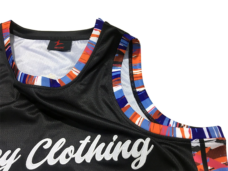 Custom Sublimation Basketball Uniform Embroidery Patch Sports Jersey Wholesale Team Basketball Jersey Wear
