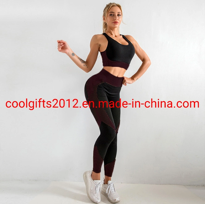 2PCS Women's Gym Clothing Fitness Comfort Print Yoga Workout Set