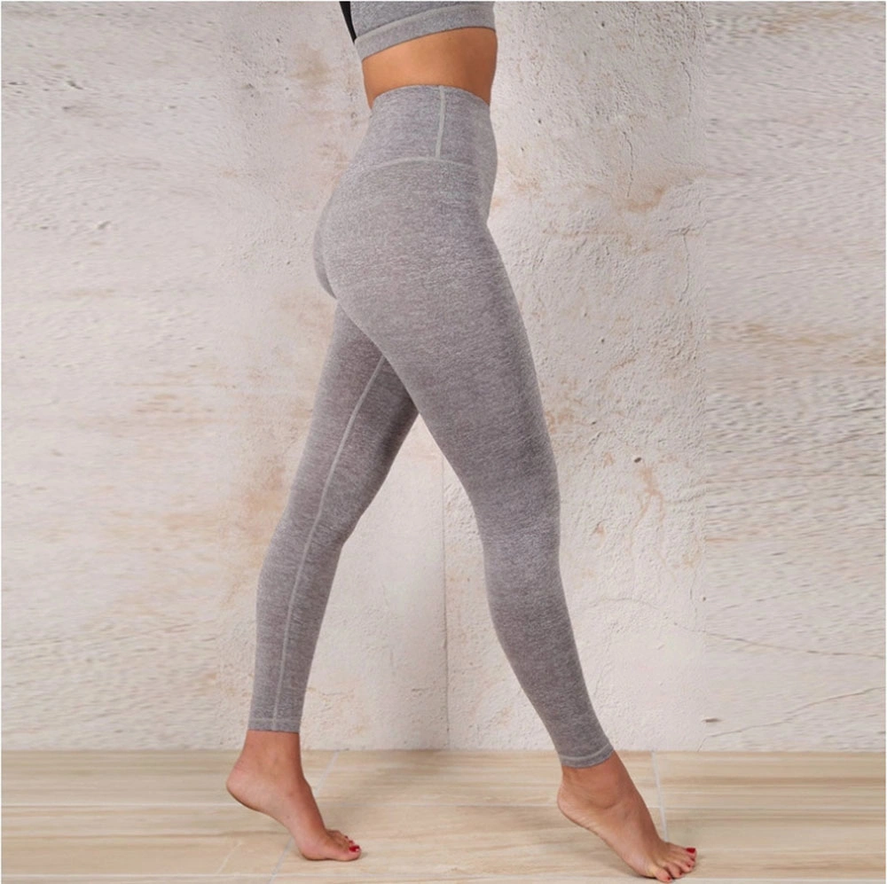 Solid Color Double-Sided Brushed Nude Yoga Clothing Two-Piece Suit Outdoor Sports Fitness Clothes