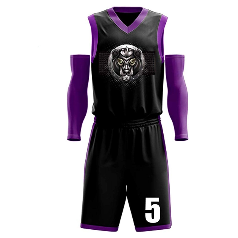 Quick Dry Material Basketball Uniform Sports Clothing with Team Logo