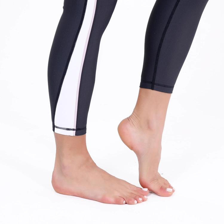 Women High Waist Clothes Custom Sports Wear Fashion Gym Wear Yoga Striped Legging Pant