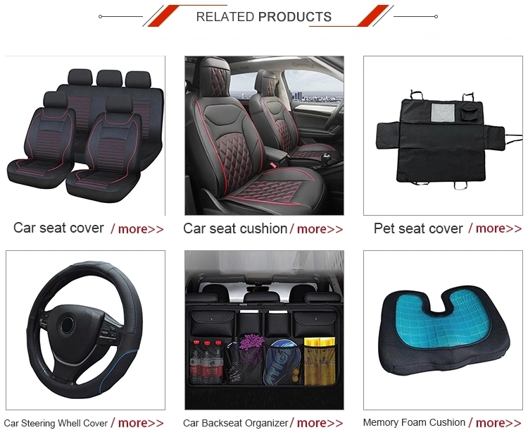 Dust Resistant Stretch Universal Interior Accessories Full Set Type Universal Funny PU Car Seat Cover Leather
