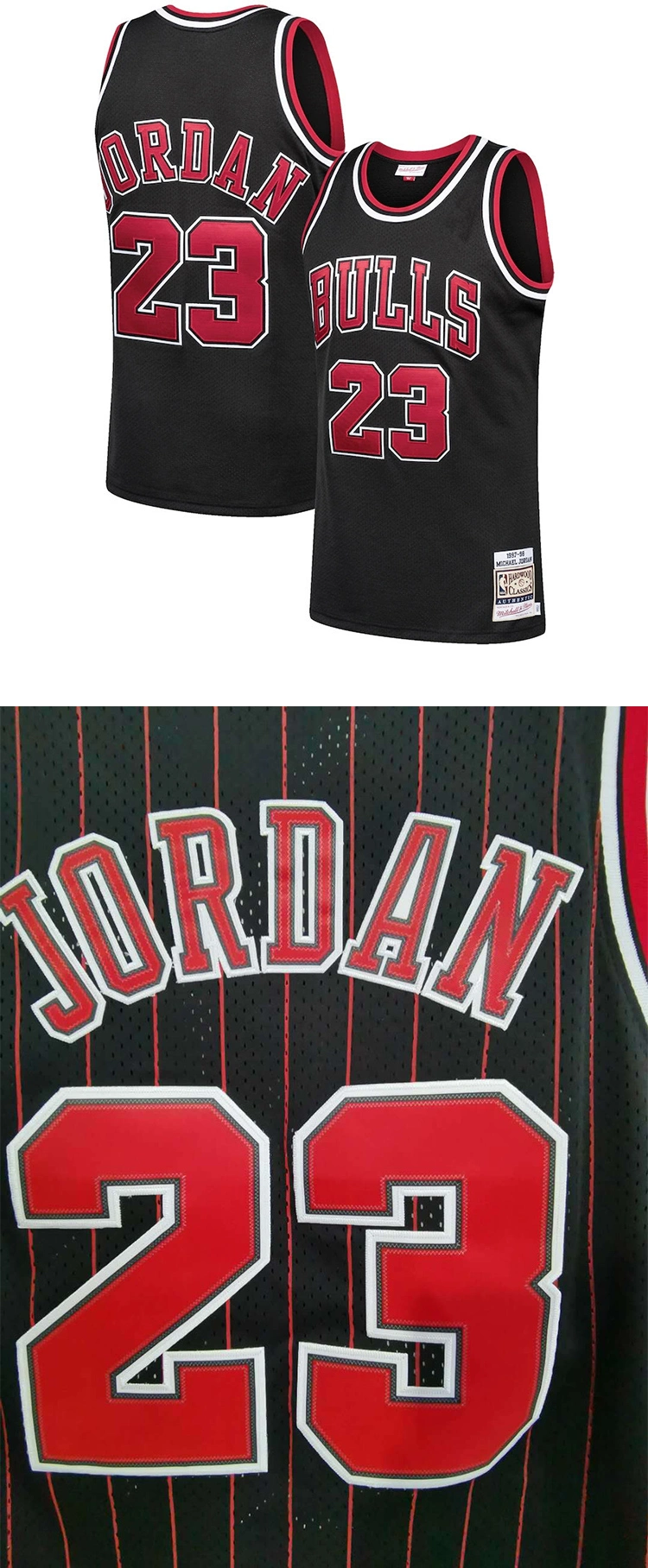 Men's Chicago Bulls #23 Embroidery Basketball Jerseys Custom Basketball Jersey Pattern Design Wholesale Custom Basketball Jerseys Uniforms