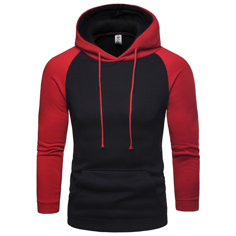 Facoty Wholesale Hoodies Men's Contrast Jacket Pullover Sweater for Men