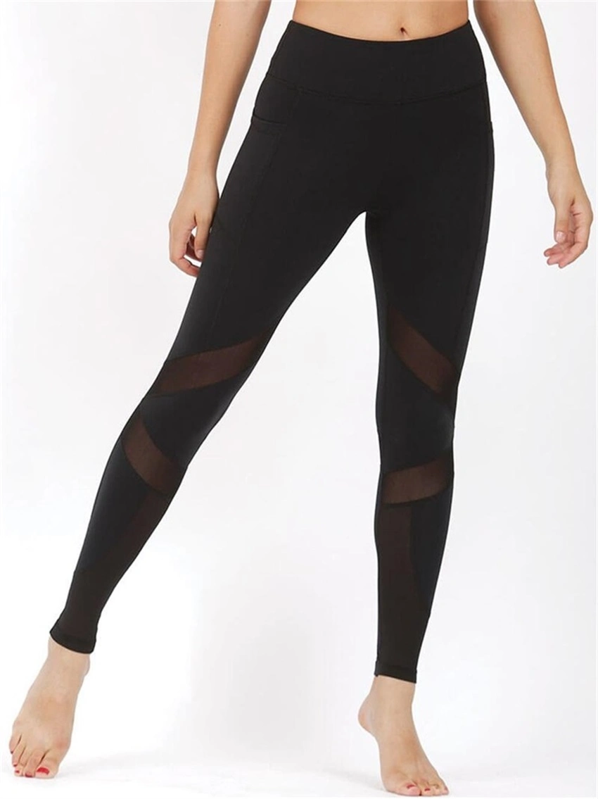 Girls Mesh Lycra Spandex Sports Print Brown Black Multicolor Gym Yoga Leggings Pants