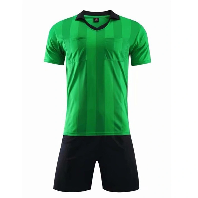 Summer Short Team Uniforms Soccer Referee Jersey Set for Men