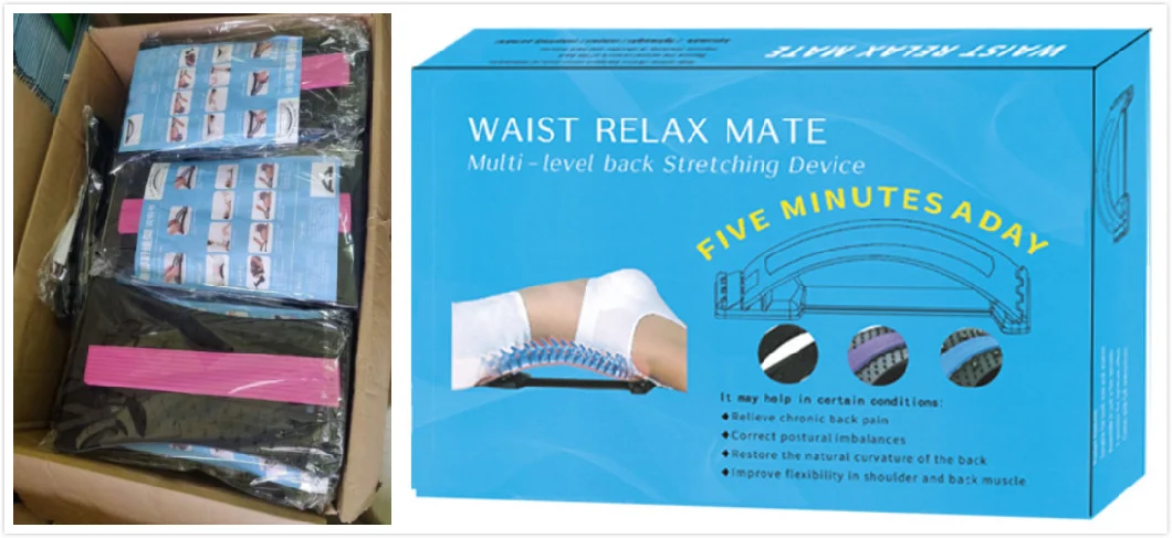 Custom with Logo Relax Adjustable Back Massage Pain Relief Muscle Stretcher for Back Support