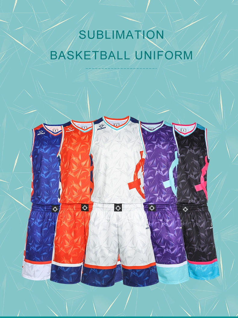 Sublimation Uniform Breathable Basketball Jersey Comfortable Wear Sports Clothing Top and Bottom