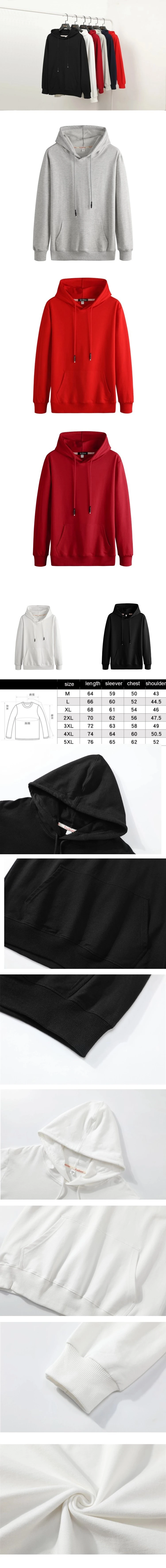 OEM Hoodie Sweatshirt 100% Cotton Long Sleeve Custom Printed Oversize Pullover Hoodies
