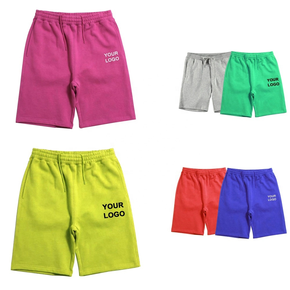 New Fashion Wholesale Men's Fitness Sports Shorts Printed Cotton Fleece Sweat Shorts