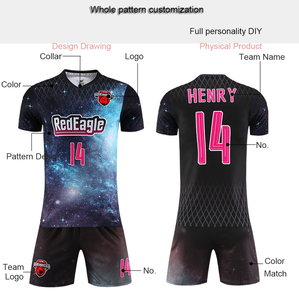 Custom Design All PRO Soccer Jersey Football Model Breathable Sublimation Soccer Jersey Uniform