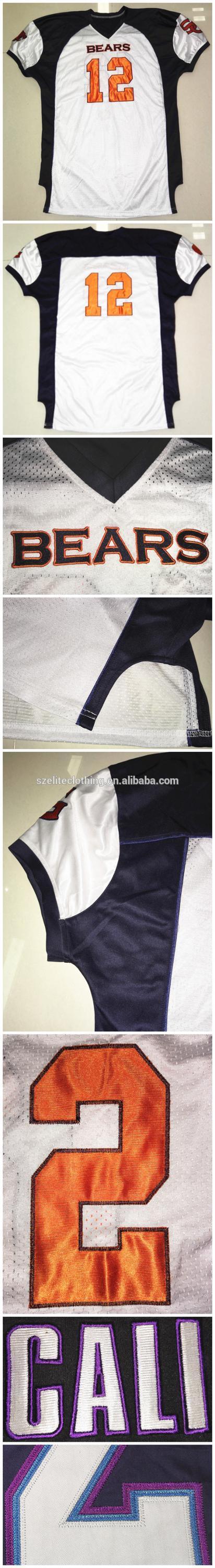 Custom Made Tackle Twill Sublimated American Football Uniforms (ELTAFJ-20)