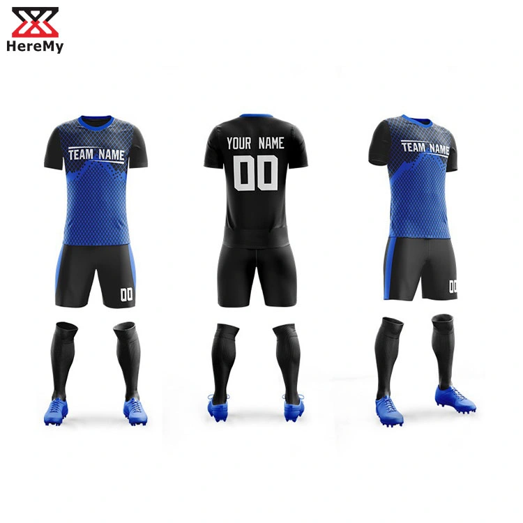 Sublimated Youth Football Soccer Jerseys Set Custom Team Wear