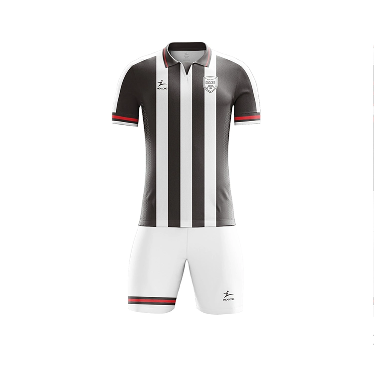 New Arrival Blank Color Custom Soccer Uniform Set Strip Soccer Jersey