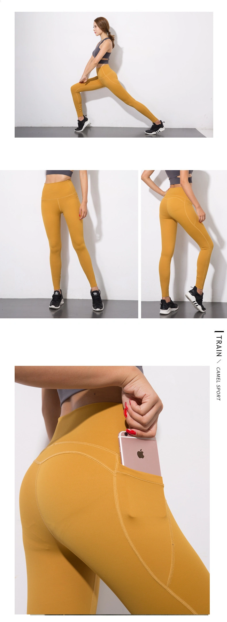 Yoga Pants with Phone Pocket Sport Leggings Fitness