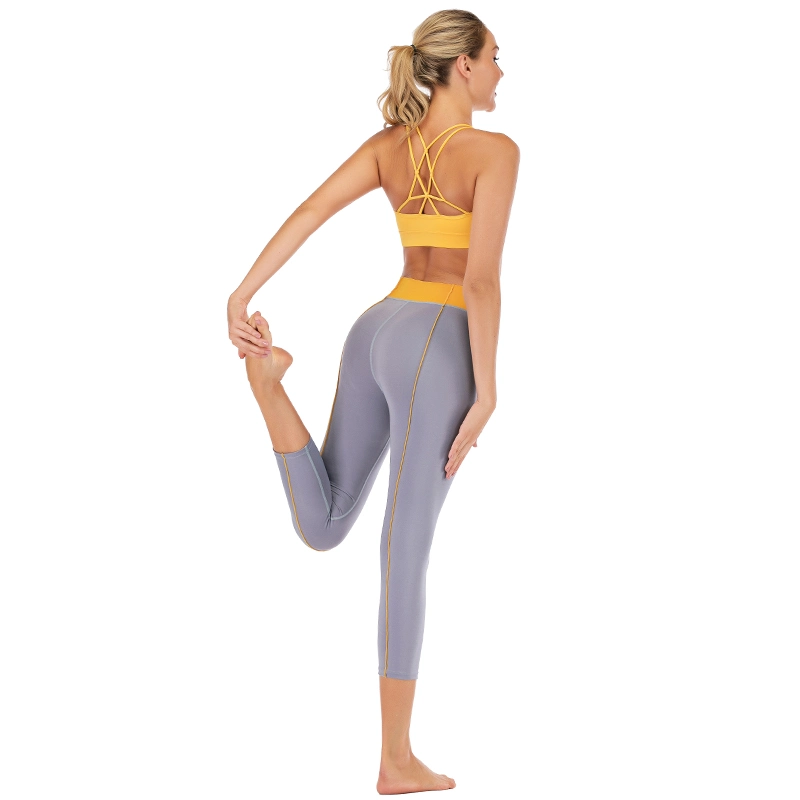 2020 Soft Comfortable Sports Pants Yoga Wear Leggings Capris