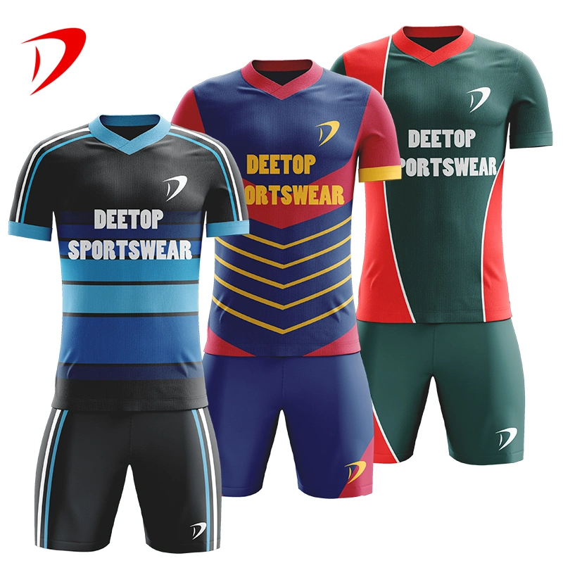 Top Quality Sublimation Digital Printing Sportswear Soccer Jersey Custom Team Name Soccer Uniform Customs Data