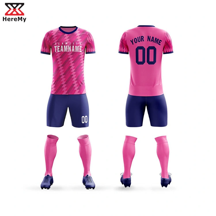 Custom Football Jersey Blank Men′ S Soccer Uniforms Short Sleeve Sports Team Training Wear