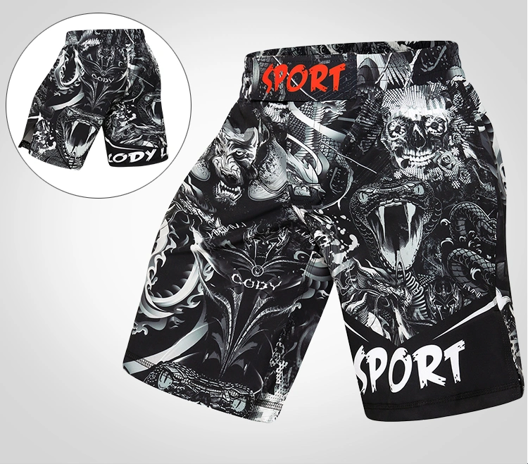 Cody Lundin Sport Shorts OEM Custom Sublimation New Pattern Free Combat Kickboxing MMA Shorts
