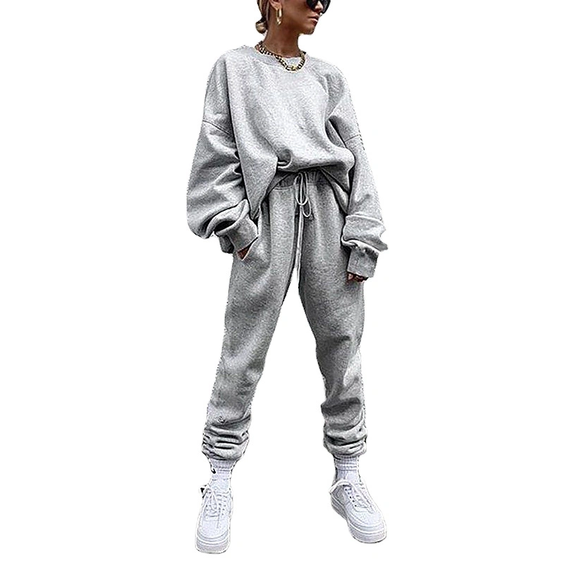 Customized Desing Readymade Good Fashion Two Pieces Set Running Wear Women Tracksuit