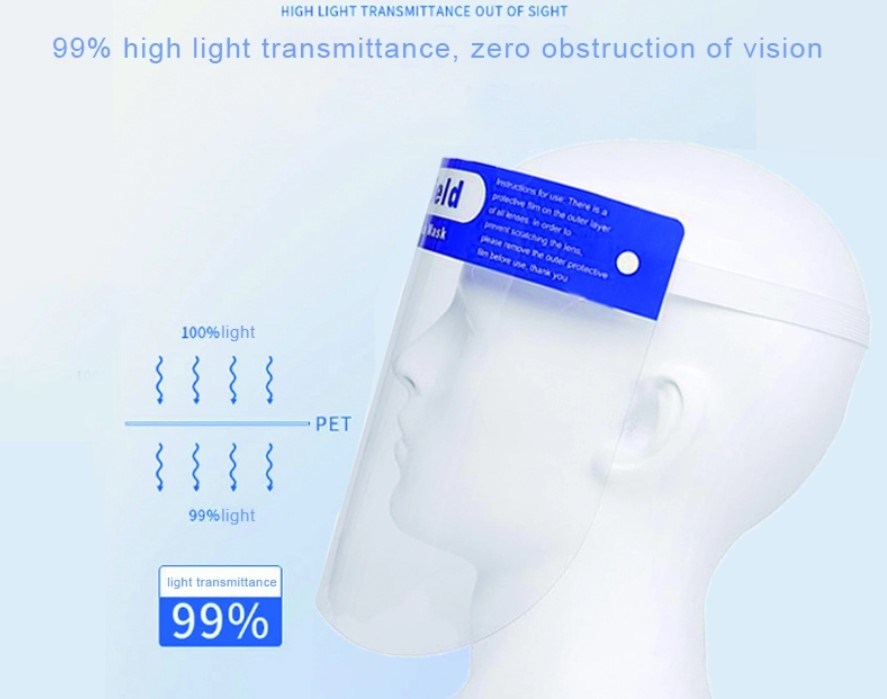 Reusable Protective Anti Fog Safety Visor Eye Face Shield