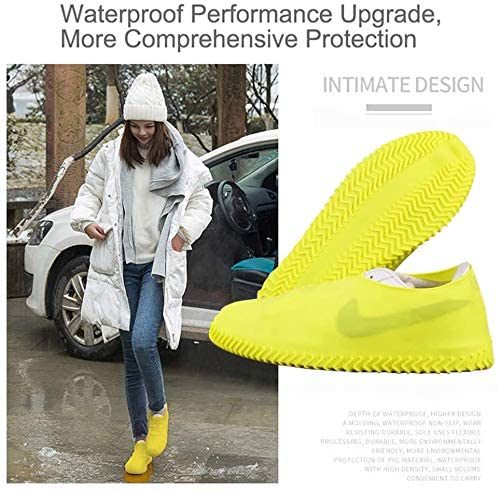 Reusable Silicone Waterproof Shoe Covers No-Slip Silicone Rubber Shoe Covers