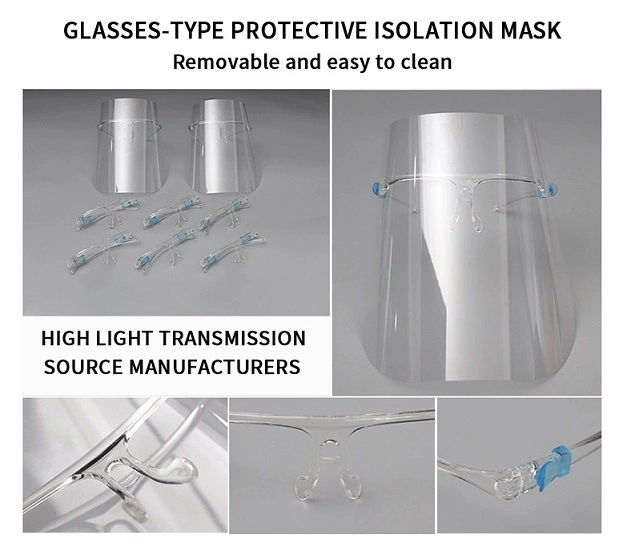 Wholesale Protective/Safety Anti Virus/Fog Windproof Dustproof Waterproof Fashion Plastic Full Face Visor Shield
