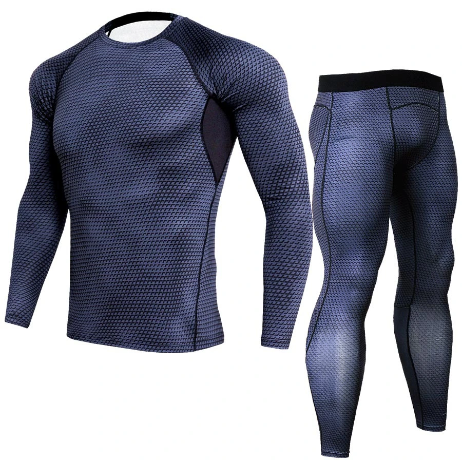 Compression Men's Running Sport Suits Quick Dry MMA Suit Clothes