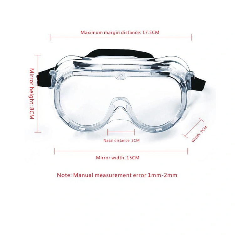 Factory Direct Pricing Ce/FDA Certified Protective Goggles, Adjustable Strap, Anti Fog