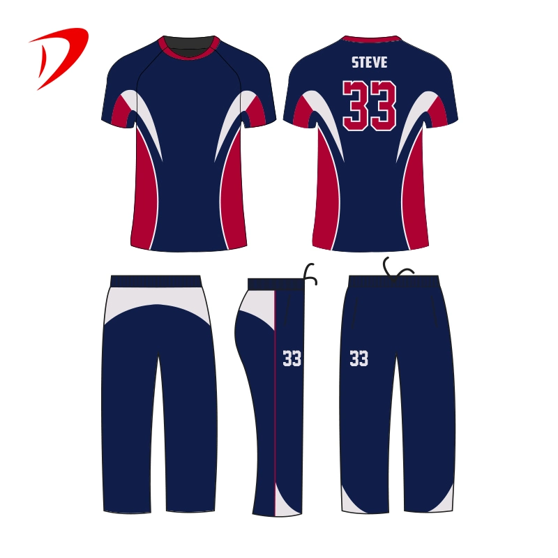 Polo Style Cricket Jersey Shirts Team Sportswear Men's Team Cricket Suit Set Wear Clothing