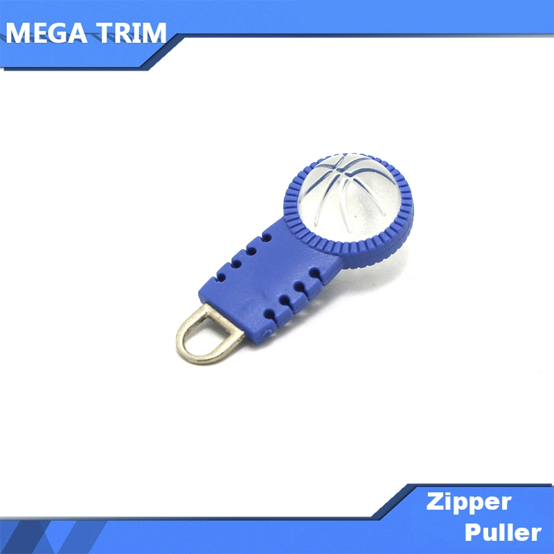 Garment Accossory Plastic Zipper Pull with Basketball