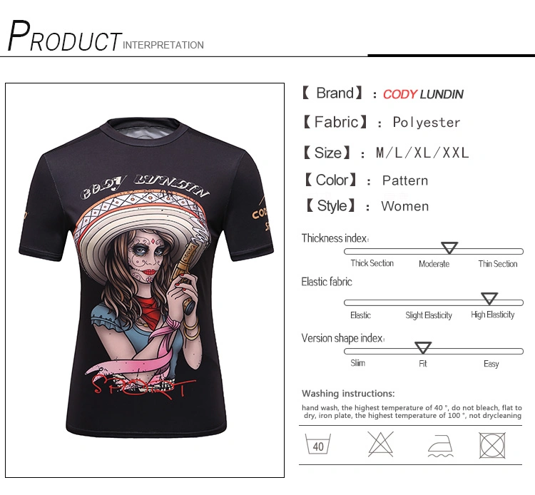 Cody Lundin Healong Simple Clothing Wholesale Sport Gym Shirt Fashion Wear Women Custom Cheap T Shirt