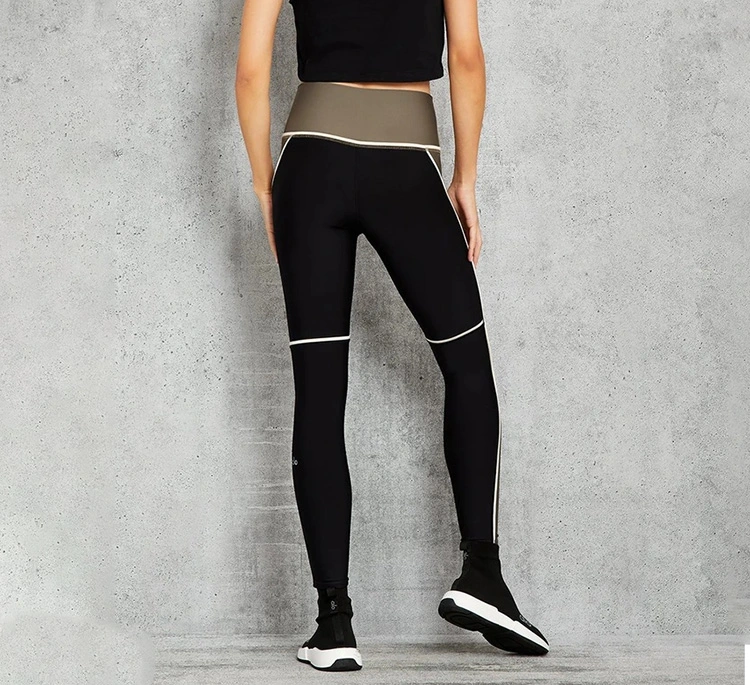 Custom Ladies Two-Color Exercise Gym Wear Fitness Women Sportswear Leggings Workout Yoga Pants