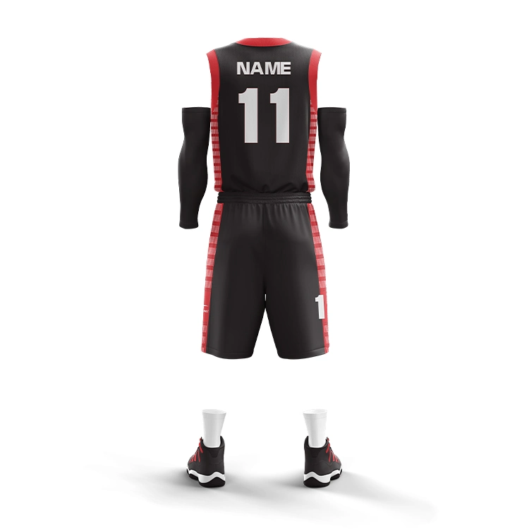 Hot Wholesale Price Custom Logo Basketball Jersey Black USA Design Plus Size Basketball Wear for Team