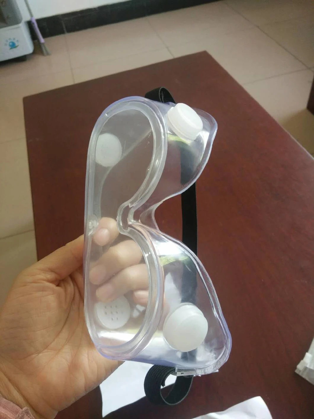 Clear Transparent Protective Glasses Safety Protective Goggles with Elastic Tapes