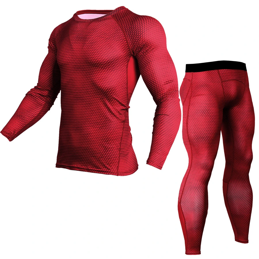 Compression Men's Running Sport Suits Quick Dry MMA Suit Clothes