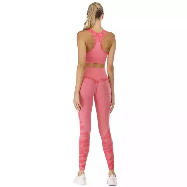 Sportswear 2 Pieces Suit Gym Wear Fitness Outfits Wear Running Clothes Cycling Clothing Yoga Wear