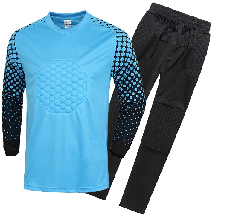 Long Sleeve Football Shirt Training Team Game Goalkeeper Soccer Sets Sportswear Goalkeeper Uniforms