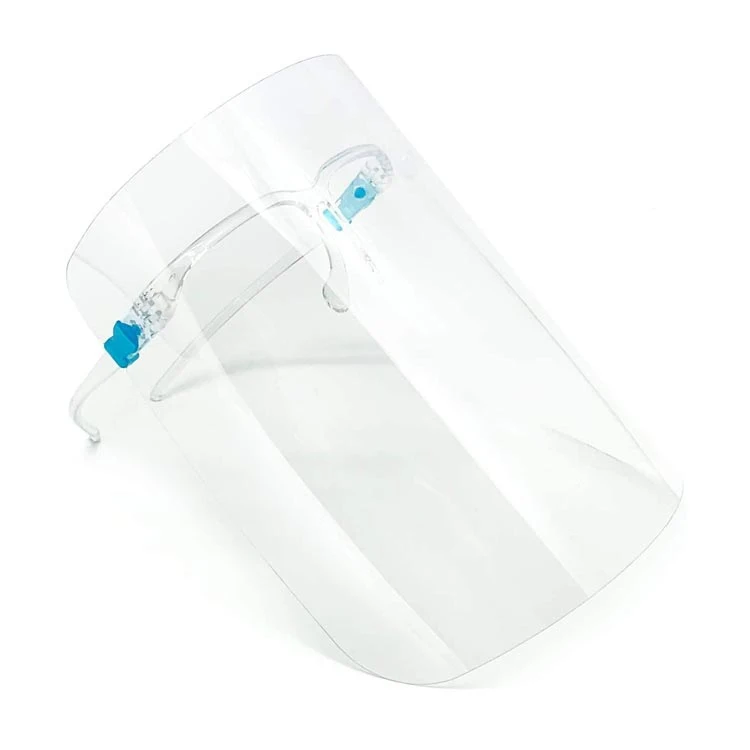 Professional Eyeglass Face Shield Anti-Fog Dustproof Transparent Disposable Plastic Protective Glasses Frame Type Face Shield