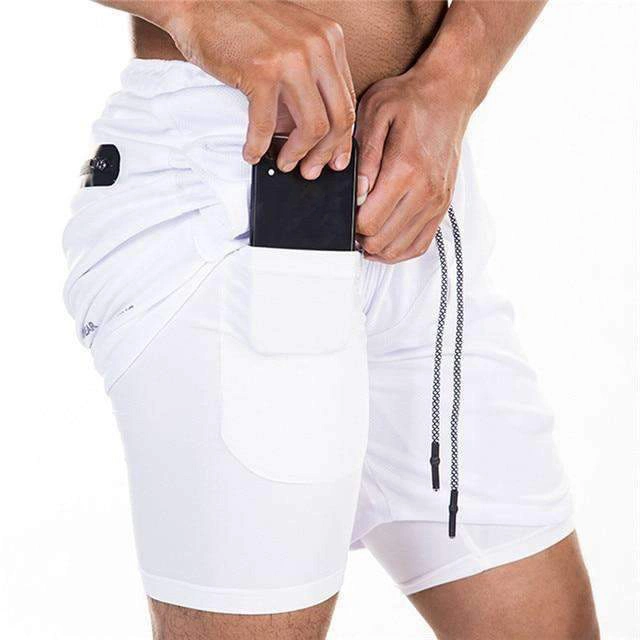 Man Gym Clothing Sweatpants Compression Shorts with Pockets