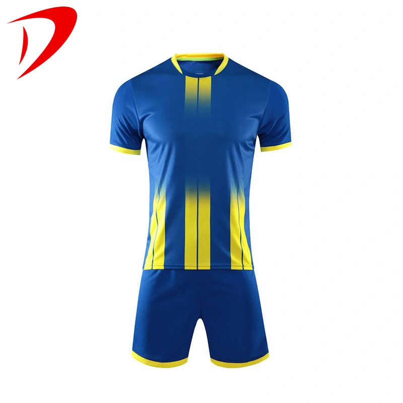 Man Women Kids Soccer Jersey 100% Polyester Mesh Breathable Soccer Football Kit and Uniforms High Quality Sublimation Printing Soccer Uniform