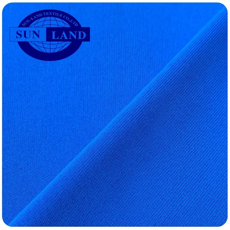 100 Normal Polyester Weft Knitted Sports Clothing Interlock Jersey Fabric