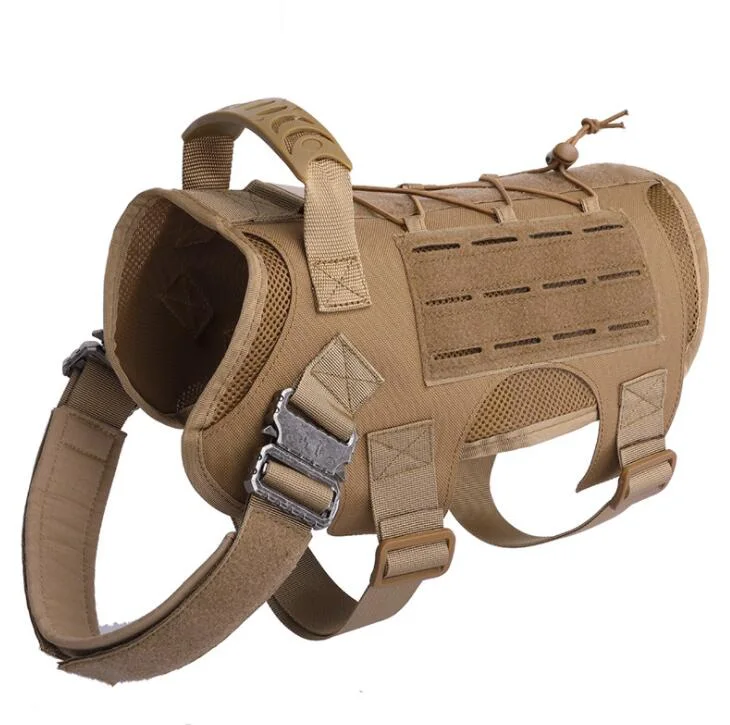 Tactical Dog Training Vest Harness with Mesh Padding