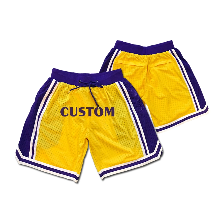 Hot Styles Mesh Basketball Shorts Sport Wear Custom Design Multi-Pocket Team Shorts