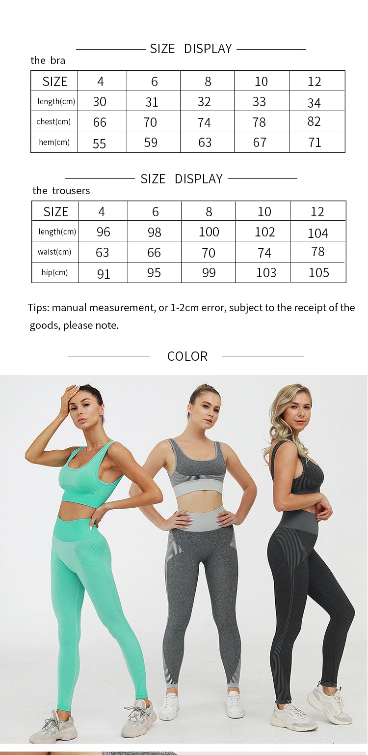 Women's Workout Seamless Yoga Sets 2 Piece Outfits