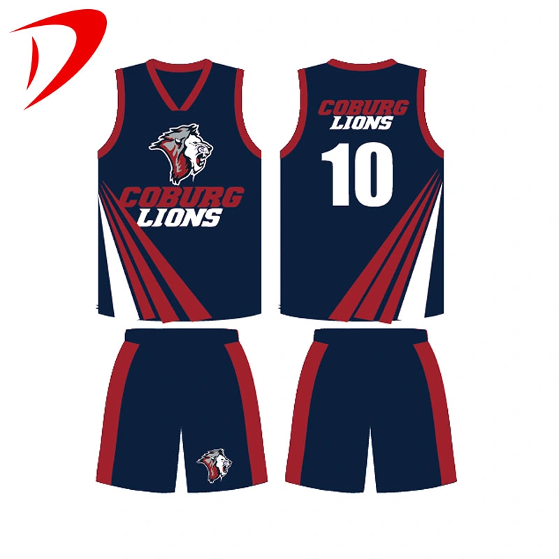 Basketball Uniform Shirts Sublimation Jersey Design Any Logo Uniform Set