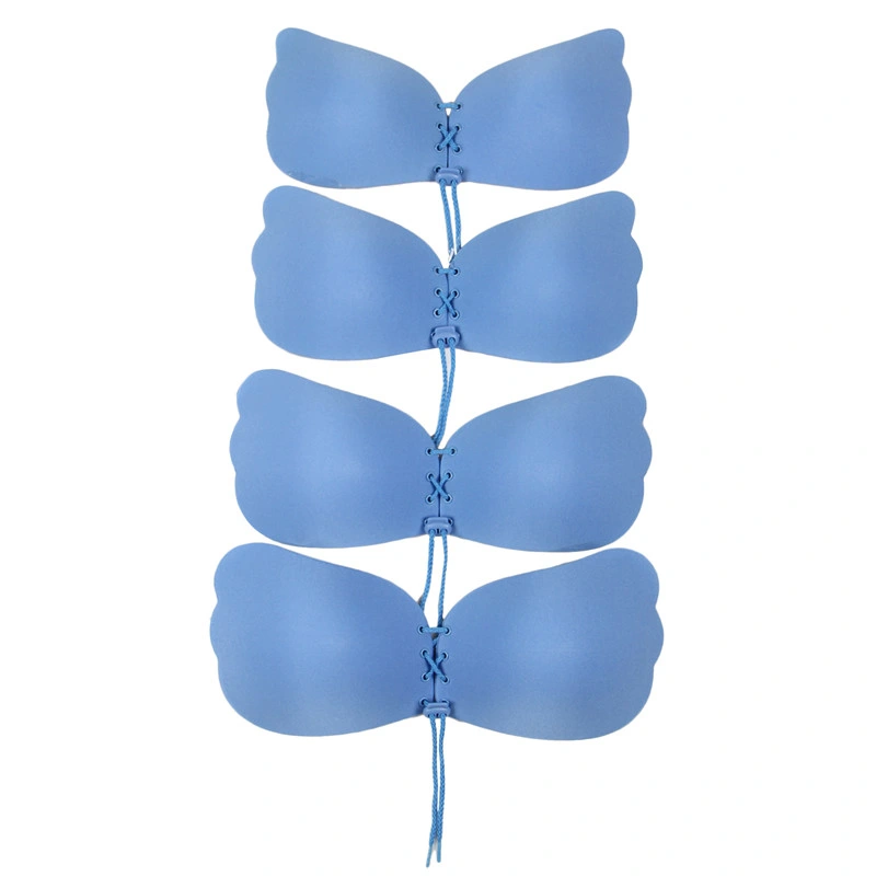 E Cupone Piece Seamless Push up Strapless Silicone Invisible Bra