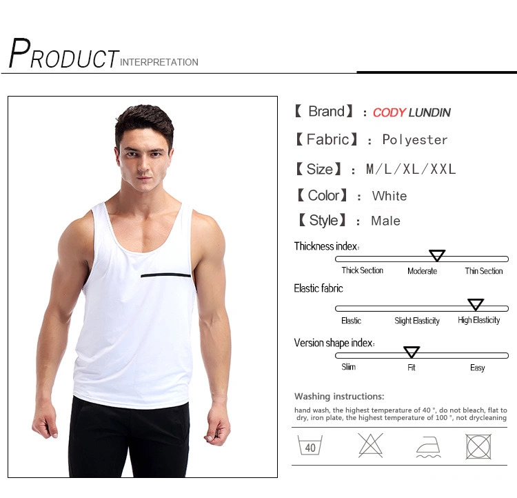 Cody Lundin Full Sublimated Running Gym Singlet 100% Polyester Singlets for Sport Men Tank Top