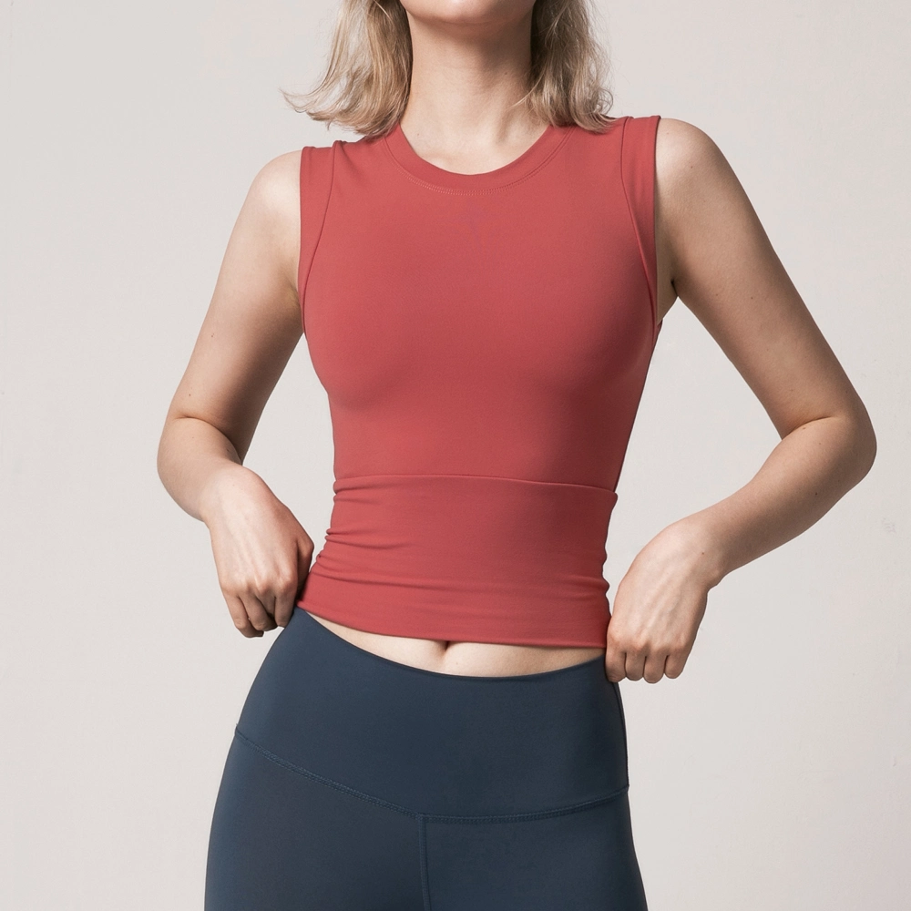 Yoga Tops Sports Vest Running Fitness T-Shirt Sleeveless Women Sexy Tight Elastic Quick Dry Tshirt
